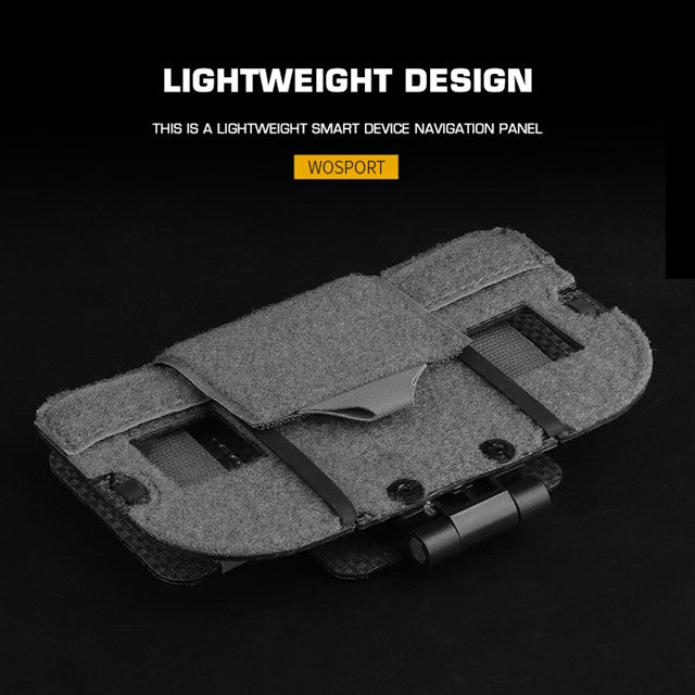 WOSPORT tactical hunting equipment CS team game equipment outdoor mobile phone folding bag holder tactical vest chest mobile navigation MOLLE holder chest hanging mobile phone holder