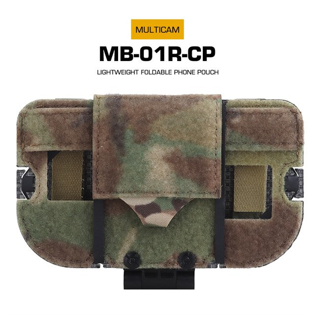 WOSPORT tactical hunting equipment CS team game equipment outdoor mobile phone folding bag holder tactical vest chest mobile navigation MOLLE holder chest hanging mobile phone holder